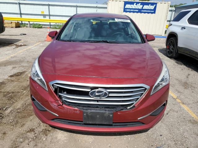 5NPE24AF7GH389646 - 2016 HYUNDAI SONATA SE RED photo 5