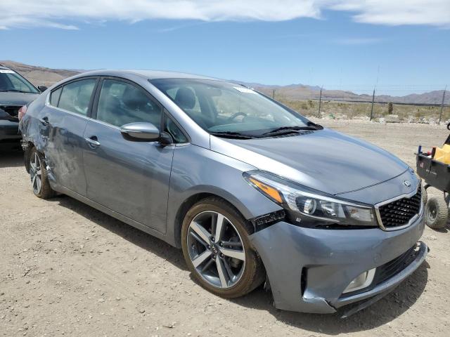 3KPFL4A88HE007035 - 2017 KIA FORTE EX GRAY photo 4