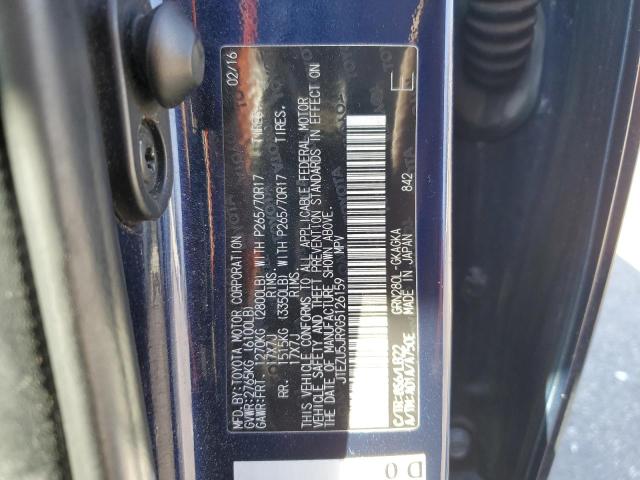 JTEZU5JR9G5126159 - 2016 TOYOTA 4RUNNER SR5 BLUE photo 13