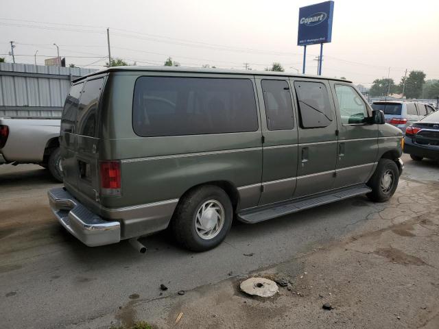 1FMRE11L02HB17178 - 2002 FORD ECONOLINE E150 WAGON GREEN photo 3