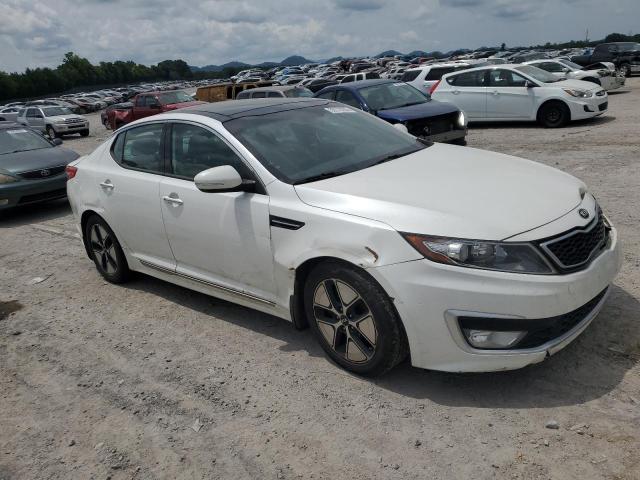 KNAGM4AD4C5032305 - 2012 KIA OPTIMA HYBRID WHITE photo 4