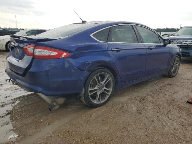 3FA6P0K92DR133145 - 2013 FORD FUSION TITANIUM BLUE photo 3