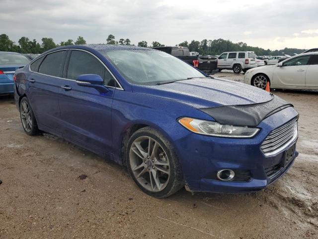 3FA6P0K92DR133145 - 2013 FORD FUSION TITANIUM BLUE photo 4