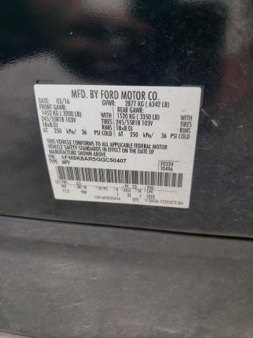 1FM5K8AR5GGC50407 - 2016 FORD EXPLORER POLICE INTERCEPTOR 黑色 照片 13