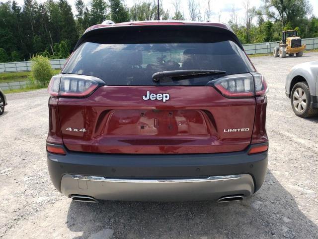 1C4PJMDX2LD589771 - 2020 JEEP CHEROKEE LIMITED BURGUNDY photo 6