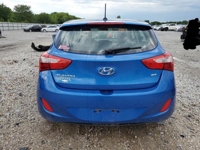 KMHD35LH7HU368666 - 2017 HYUNDAI ELANTRA GT BLUE photo 6