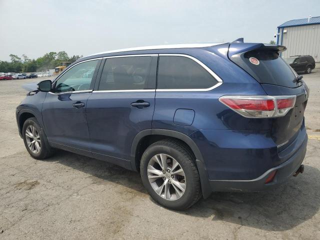 5TDJKRFH4FS212972 - 2015 TOYOTA HIGHLANDER XLE BLUE photo 2