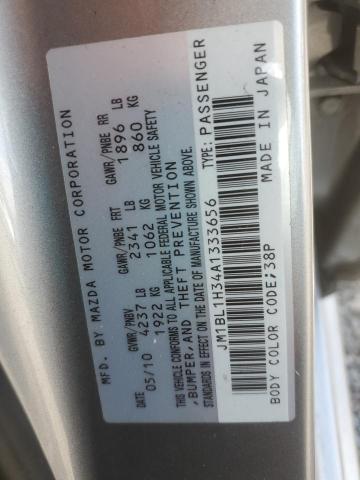 JM1BL1H34A1333656 - 2010 MAZDA SPEED 3 Күміс фото 12