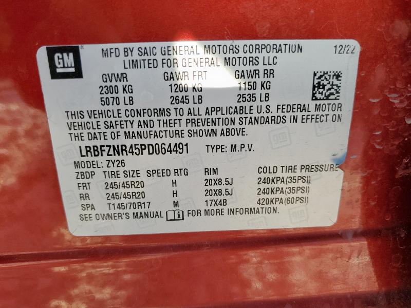 LRBFZNR45PD064491 - 2023 BUICK ENVISION ESSENCE Շագանակագույն լուսանկար 14