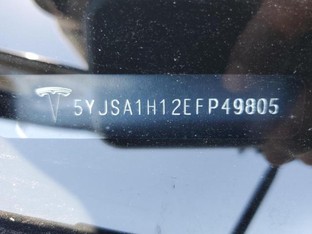 5YJSA1H12EFP49805 - 2014 TESLA MODEL S 蓝色 照片 13