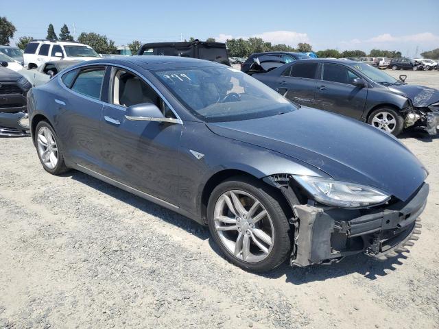 5YJSA1H12EFP49805 - 2014 TESLA MODEL S 蓝色 照片 4