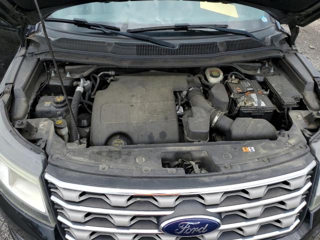 1FM5K8D80HGA30774 - 2017 FORD EXPLORER XLT BLACK photo 12
