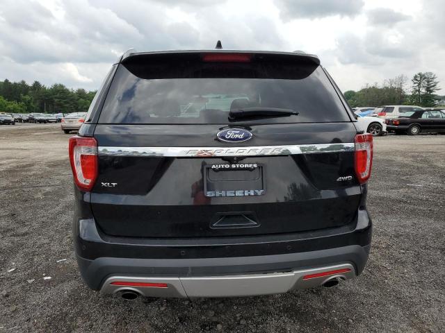1FM5K8D80HGA30774 - 2017 FORD EXPLORER XLT BLACK photo 6