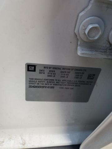 2G4GK5EX5F9141989 - 2015 BUICK REGAL 白色 照片 13