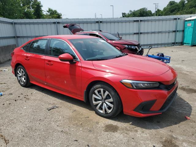 2HGFE2F21NH529185 - 2022 HONDA CIVIC LX RED photo 4