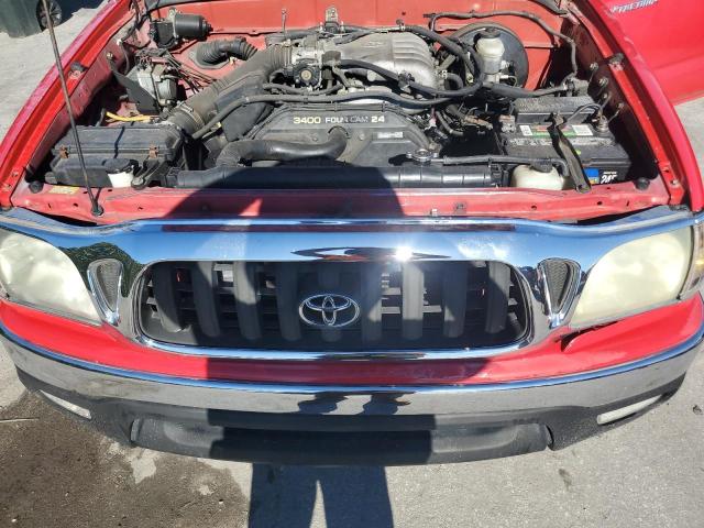 5TEGN92N83Z291915 - 2003 TOYOTA TACOMA DOUBLE CAB PRERUNNER RED photo 11