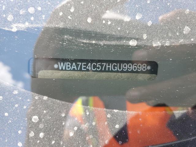 WBA7E4C57HGU99698 - 2017 BMW 740 XI GRAY photo 13