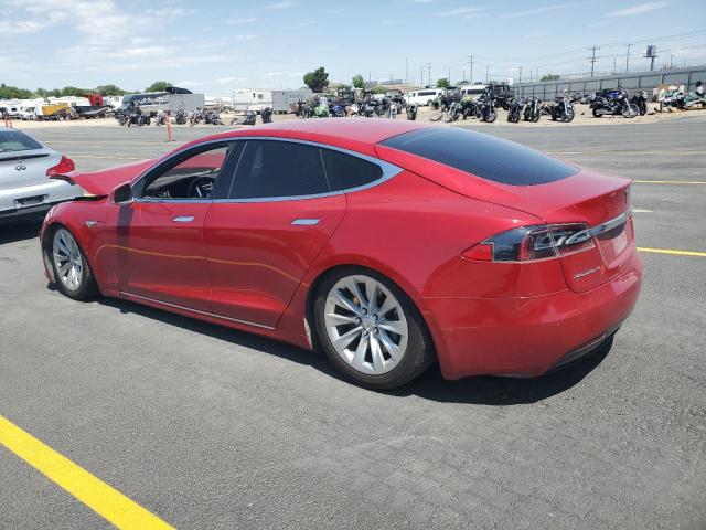 5YJSA1E26GF150180 - 2016 TESLA MODEL S RED photo 2