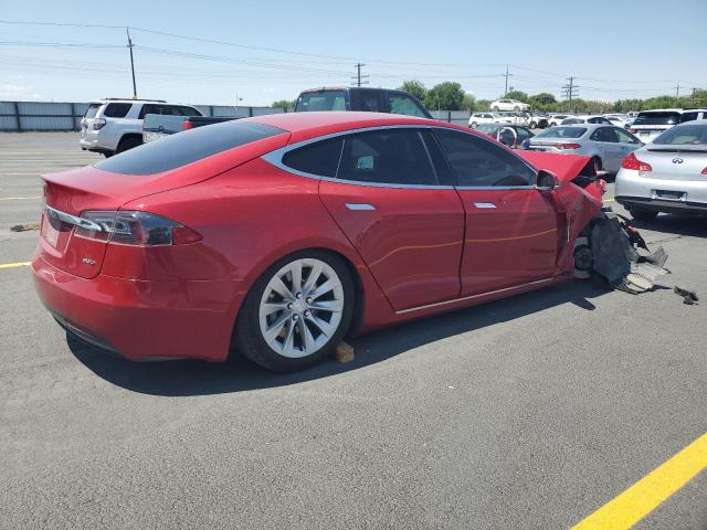 5YJSA1E26GF150180 - 2016 TESLA MODEL S RED photo 3