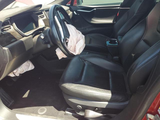5YJSA1E26GF150180 - 2016 TESLA MODEL S RED photo 7