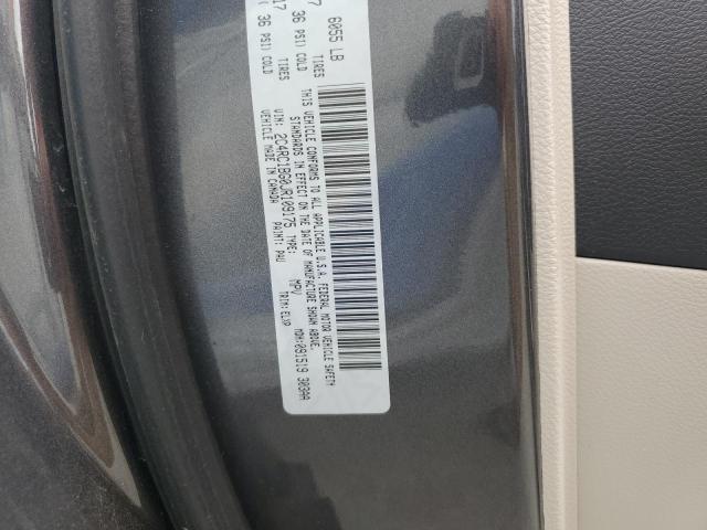 2C4RC1BG0JR109175 - 2018 CHRYSLER PACIFICA TOURING L CHARCOAL photo 13