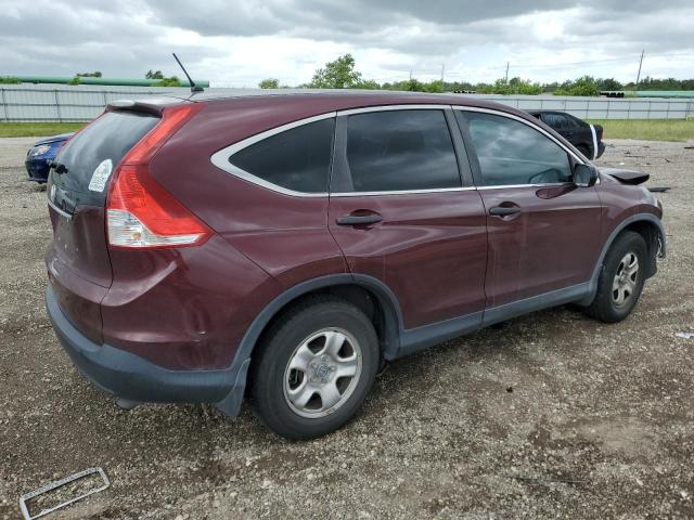 5J6RM3H3XDL041942 - 2013 HONDA CR-V LX BURGUNDY photo 3