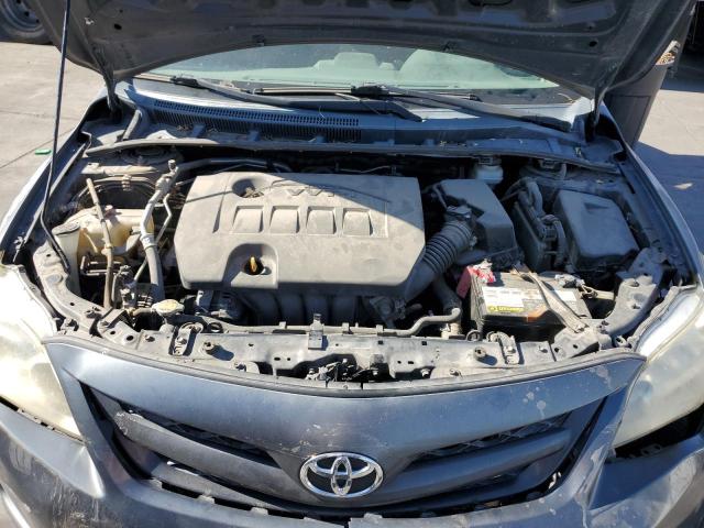 2T1BU4EE8CC784334 - 2012 TOYOTA COROLLA BASE GRAY photo 11