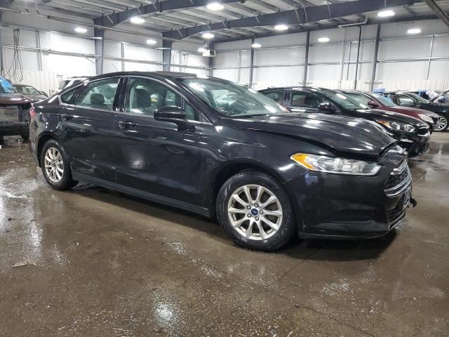 3FA6P0G78FR183221 - 2015 FORD FUSION S BLACK photo 4