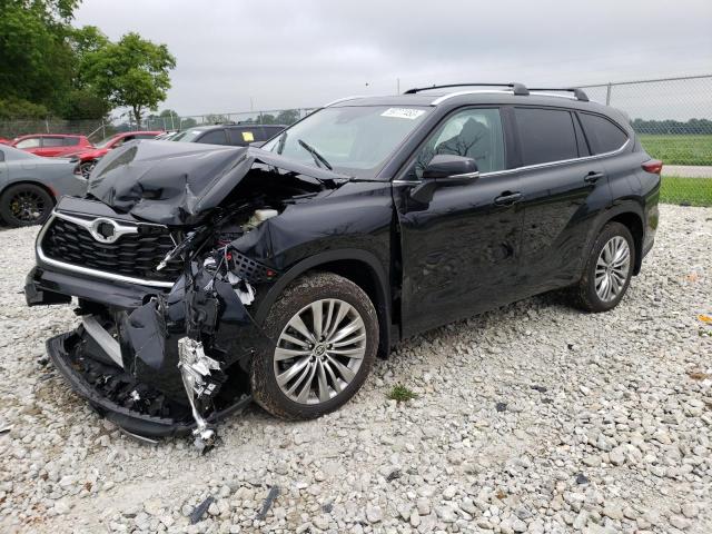 5TDFZRBH4NS226540 - 2022 TOYOTA HIGHLANDER PLATINUM BLACK photo 1