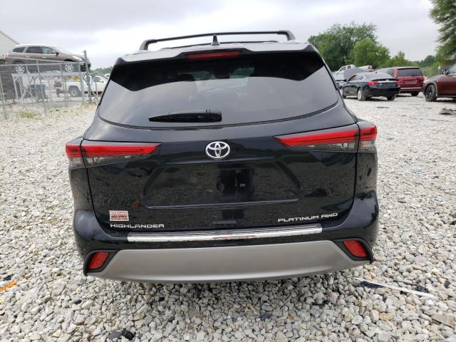 5TDFZRBH4NS226540 - 2022 TOYOTA HIGHLANDER PLATINUM BLACK photo 6