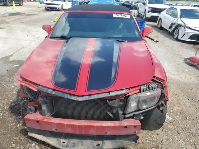 2G1FC3D35D9227938 - 2013 CHEVROLET CAMARO LT RED photo 5