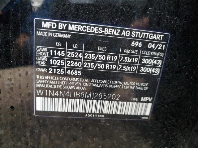 W1N4N4HB8MJ285202 - 2021 MERCEDES-BENZ GLA 250 4MATIC BLACK photo 12