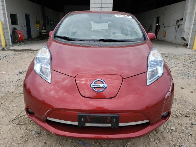 JN1AZ0CP5CT024920 - 2012 NISSAN LEAF SV RED photo 5