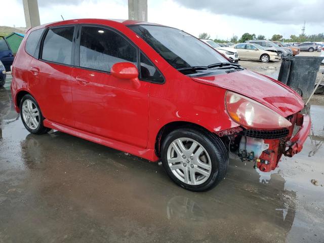 JHMGD38638S000425 - 2008 HONDA FIT SPORT RED photo 4