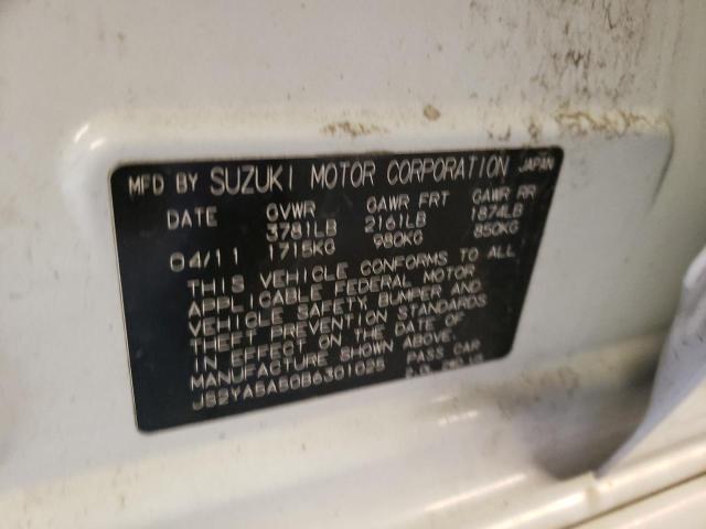 JS2YA5A50B6301025 - 2011 SUZUKI SX4 WHITE photo 12