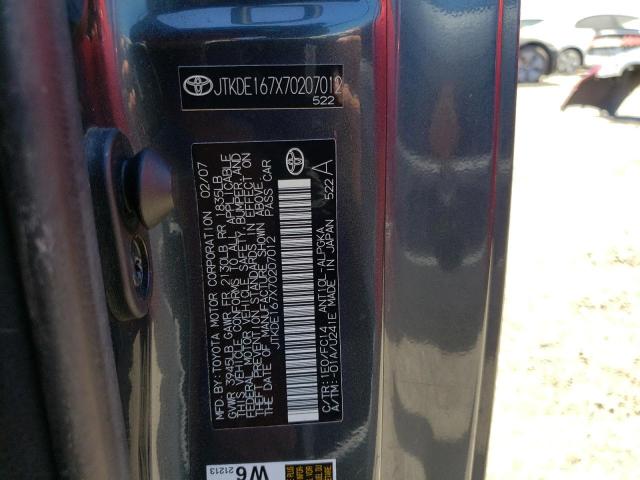 JTKDE167X70207012 - 2007 TOYOTA SCION TC 灰色 照片 12