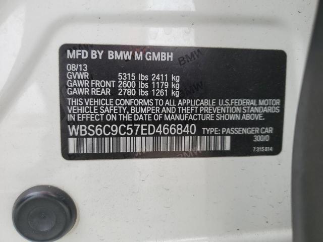 WBS6C9C57ED466840 - 2014 BMW M6 GRAN COUPE WHITE photo 13