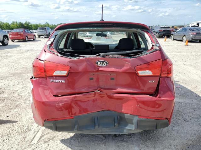 KNAFU5A29D5656697 - 2013 KIA FORTE EX RED photo 6