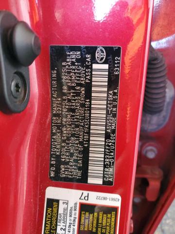 4T1BF1FK5EU801184 - 2014 TOYOTA CAMRY L RED photo 13