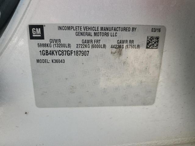 1GB4KYC87GF187907 - 2016 CHEVROLET SILVERADO K3500 SILVER photo 12