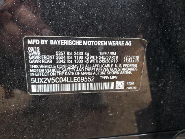 5UX2V5C04LLE69552 - 2020 BMW X4 XDRIVEM40I 黑色 照片 13