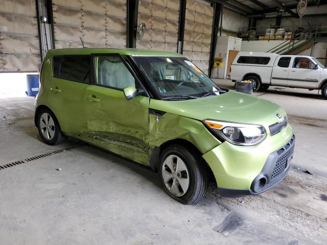 KNDJN2A24E7732874 - 2014 KIA SOUL GREEN photo 4