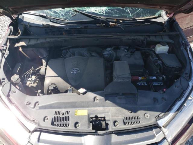 5TDKZRFHXJS250036 - 2018 TOYOTA HIGHLANDER SE Tünd qırmızı foto 12
