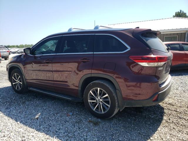 5TDKZRFHXJS250036 - 2018 TOYOTA HIGHLANDER SE Tünd qırmızı foto 2