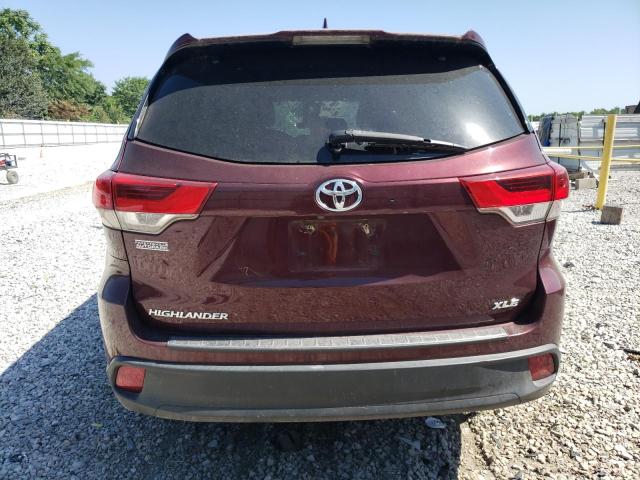 5TDKZRFHXJS250036 - 2018 TOYOTA HIGHLANDER SE Tünd qırmızı foto 6