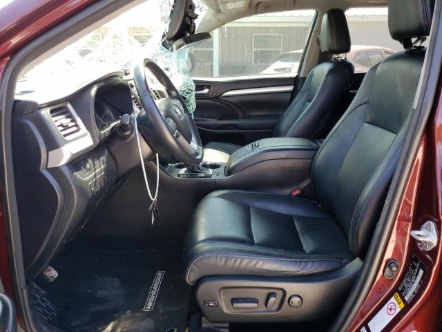 5TDKZRFHXJS250036 - 2018 TOYOTA HIGHLANDER SE Tünd qırmızı foto 7
