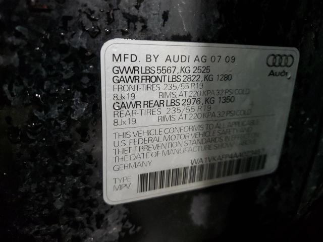 WA1VKAFP4AA023457 - 2010 AUDI Q5 PRESTIGE 黑色 照片 12