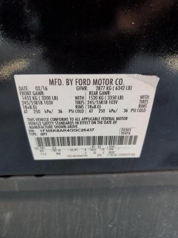 1FM5K8AR4GGC26437 - 2016 FORD EXPLORER POLICE INTERCEPTOR 黑色 照片 13