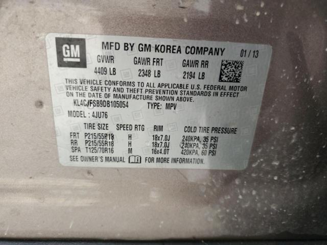 KL4CJFSB9DB105054 - 2013 BUICK ENCORE CONVENIENCE 棕色 照片 12