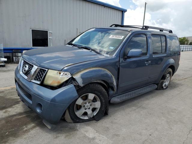 5N1AR18U76C628261 - 2006 NISSAN PATHFINDER LE BLUE photo 1